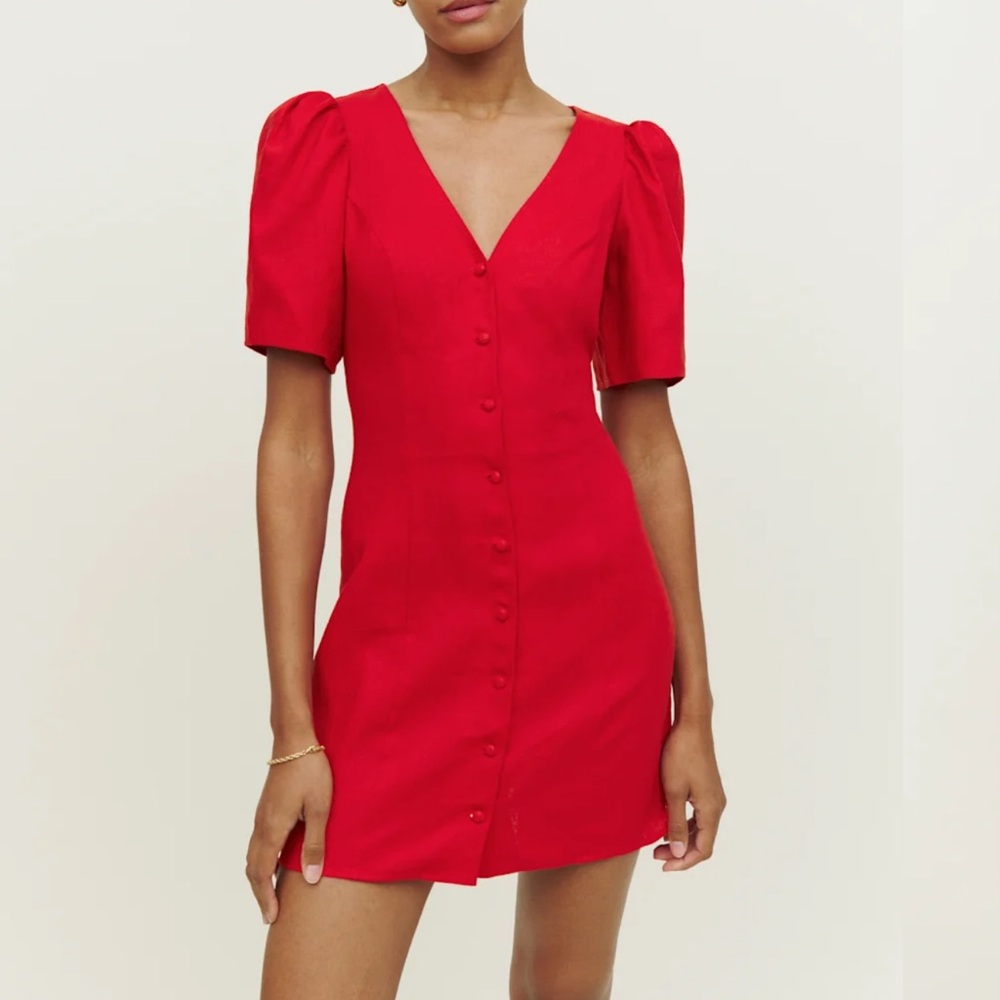 SALE: NWT Reformation Joelle Linen Dress